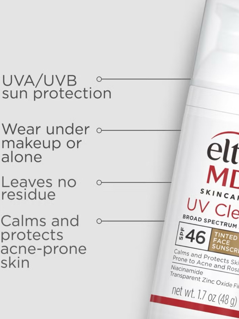 EltaMD Bundle of 2 UV Clear Tinted Face Sunscreen SPF 46 Exp. 2/29 - Picture 4 of 11